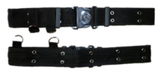 Black Utility Nylon Webbing Belt