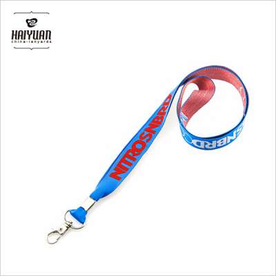 China Factory Colorful Business Woven Lanyard, Wholesale Promotion Product Fashion Work Badge Holder